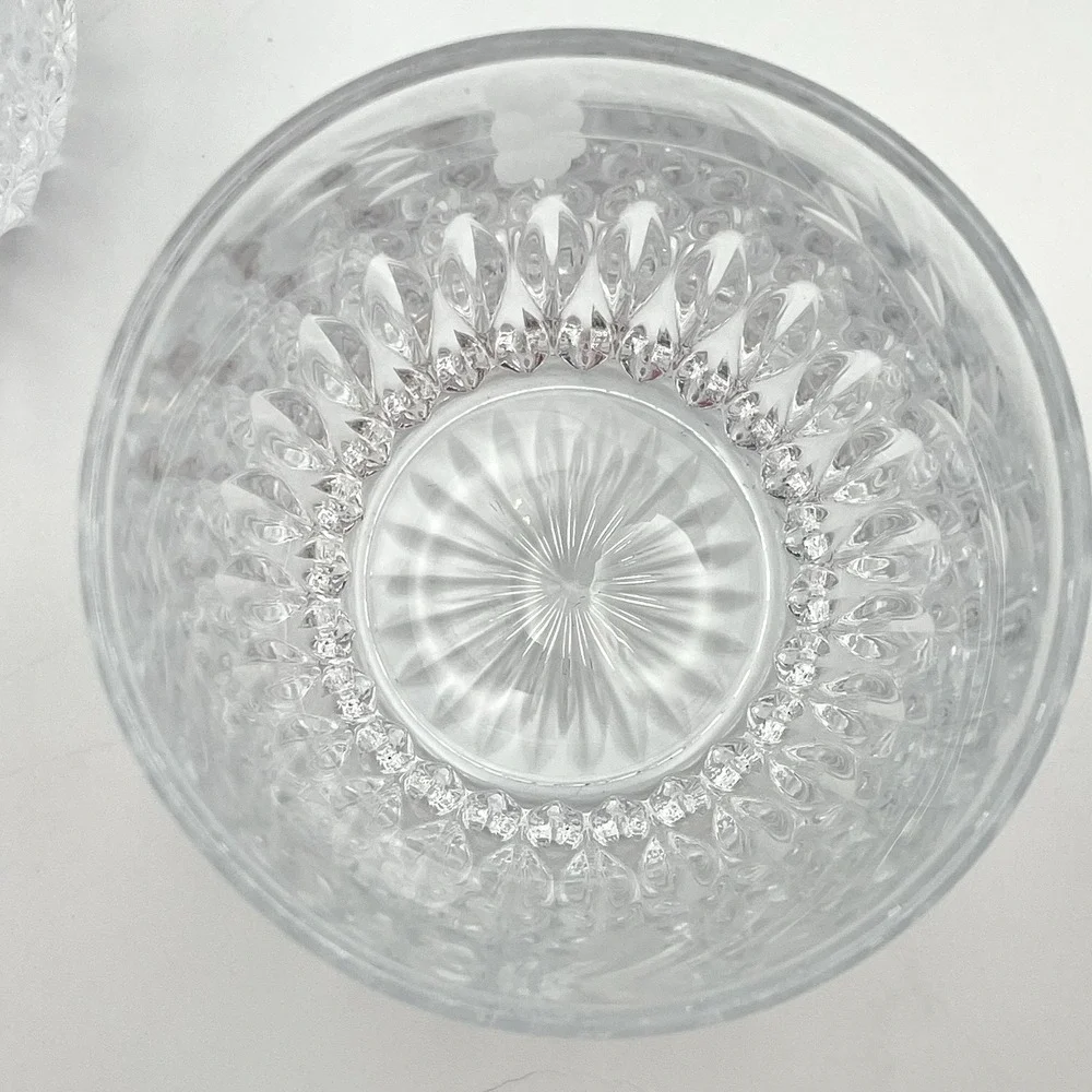 Vintage Princess House Heritage Set Of 2 Old Fashioned Rocks Glasses 10oz Floral